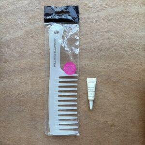 NWT Paul Mitchell ProTools Antibacterial Clear Wide Tooth Detangler Comb + Aveda